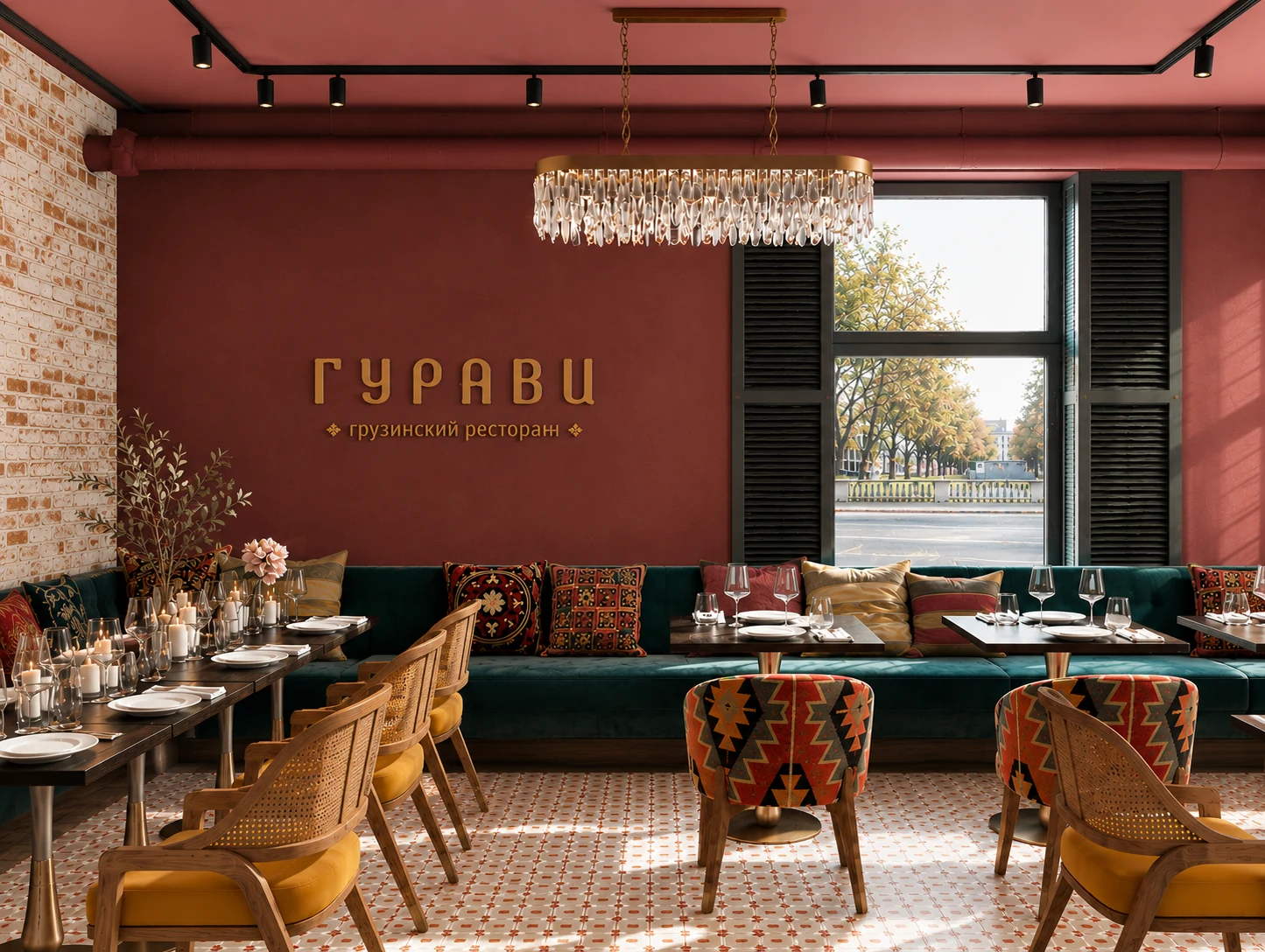 Айдентика ресторана «Гурави»